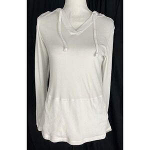 Exofficio Bugs Away White Hoody Lightweight Pullover‎ Womens SP( 4-6)